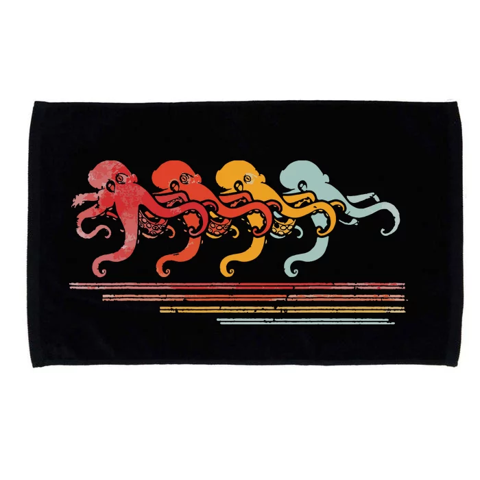 Vintage Octopus Microfiber Hand Towel