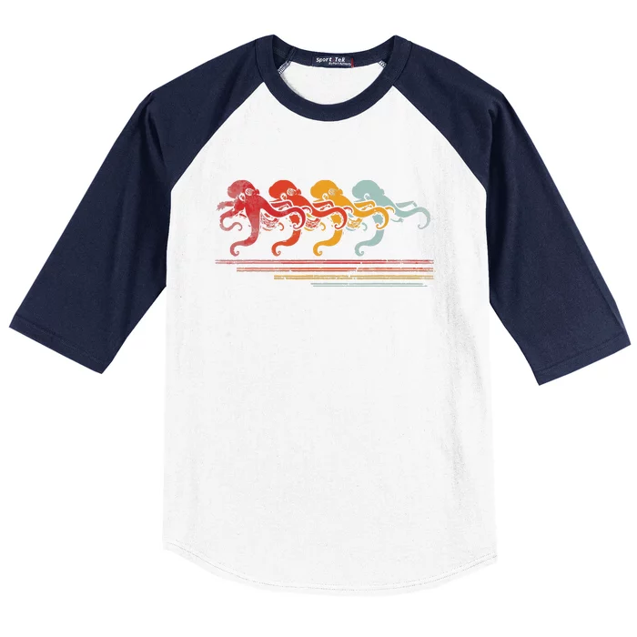 Vintage Octopus Baseball Sleeve Shirt