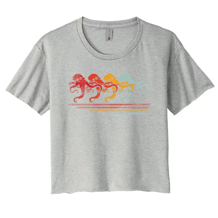 Vintage Octopus Women's Crop Top Tee