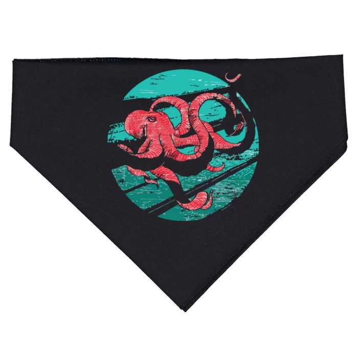 Vintage Octopus USA-Made Doggie Bandana