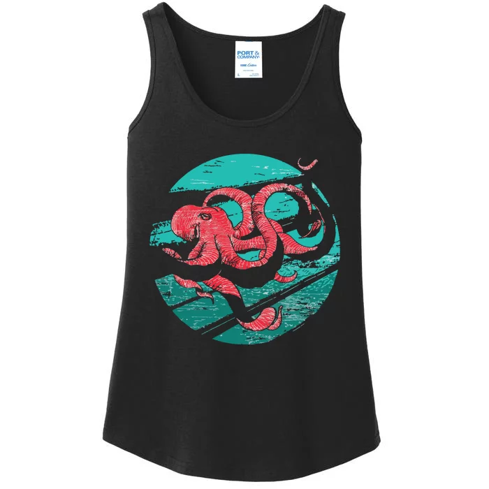 Vintage Octopus Ladies Essential Tank