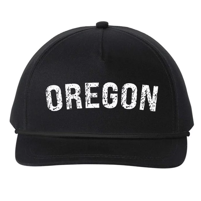 Vintage Oregon Snapback Five-Panel Rope Hat