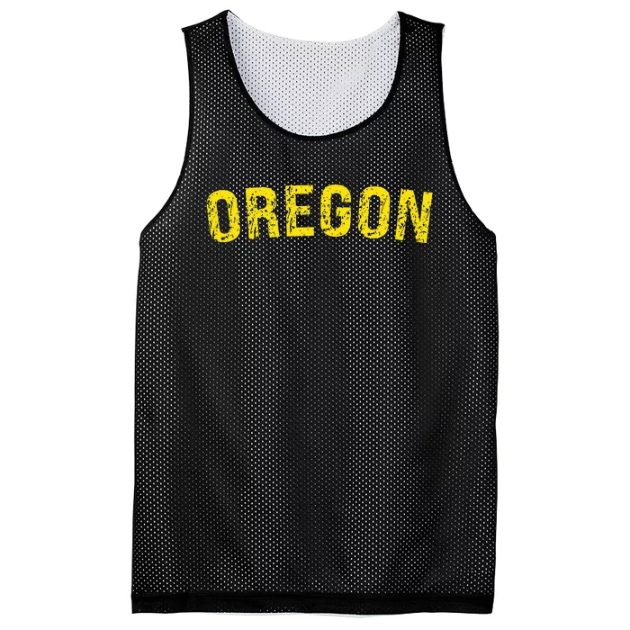 Vintage Oregon Mesh Reversible Basketball Jersey Tank