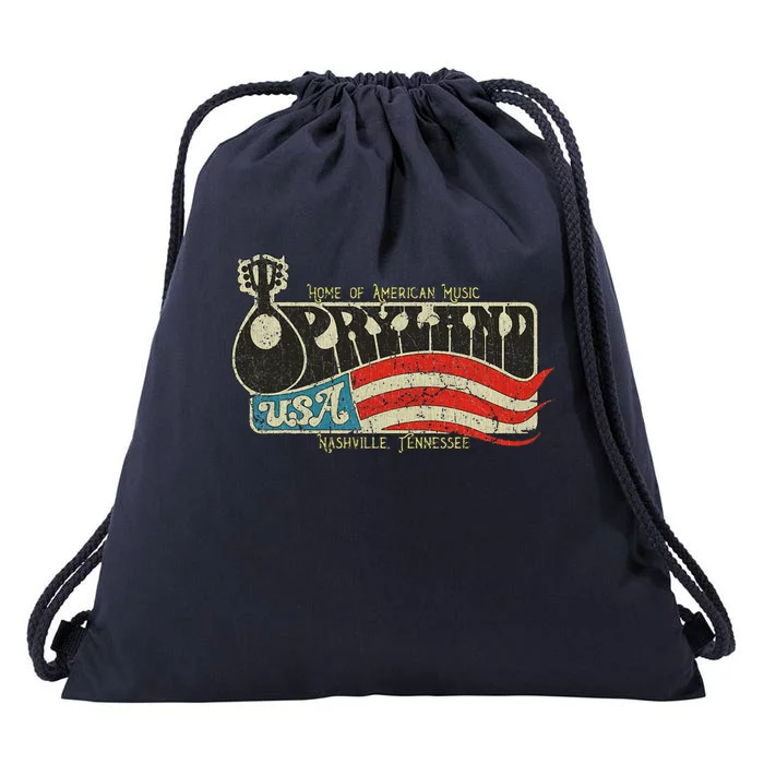 Vintage Opryland Vintage 1972 Tennessee Usa Flag Drawstring Bag