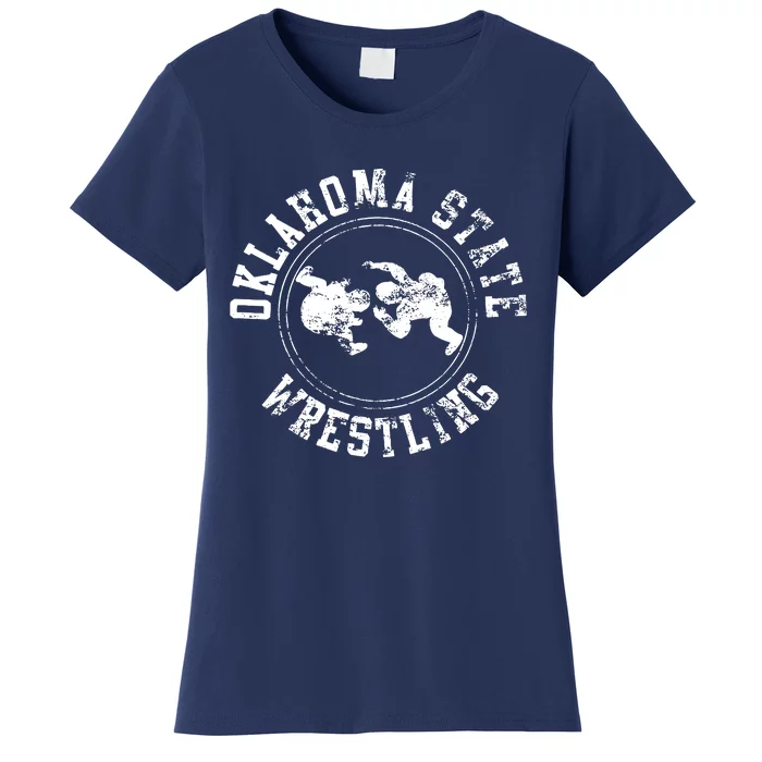 Vintage Oklahoma Wrestling Logo Women's T-Shirt