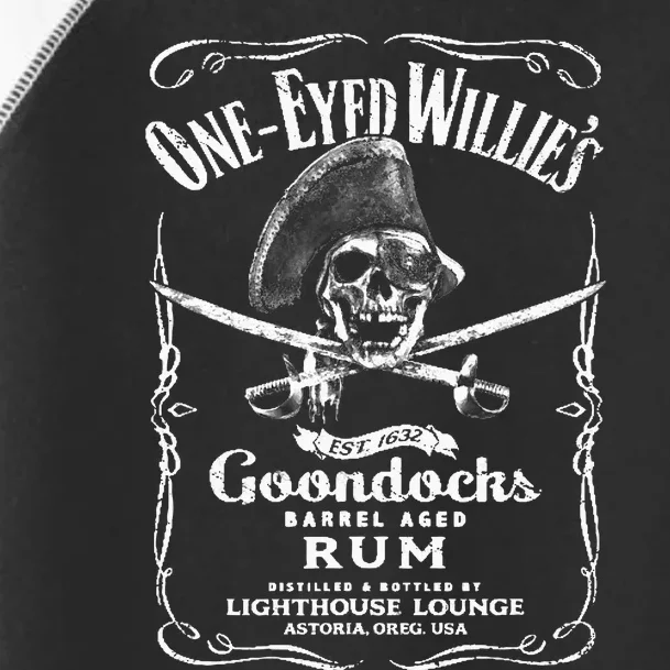 Vintage Oneeyed WillyS Pirate Rum Toddler Fine Jersey T-Shirt