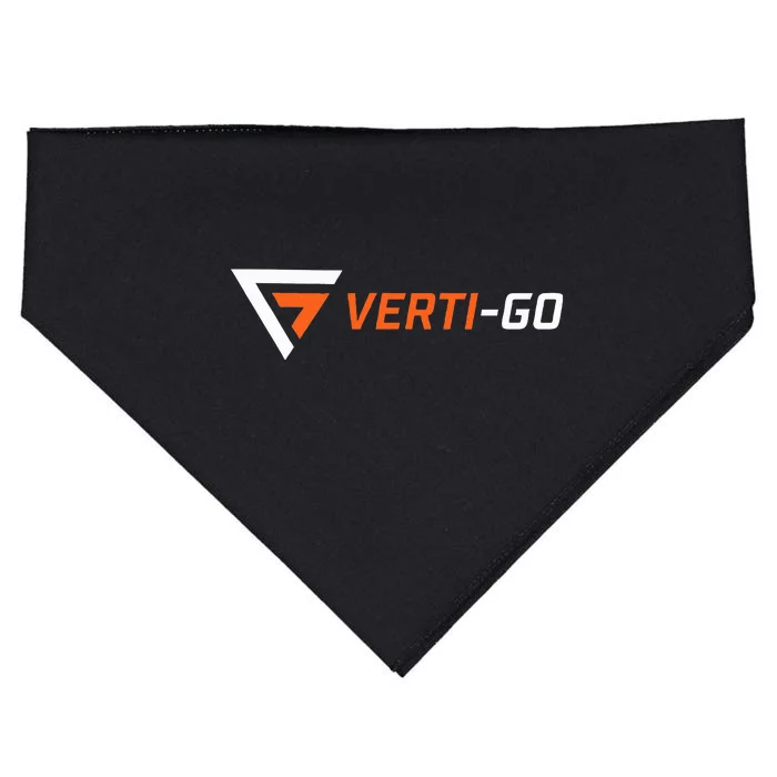 Vertigo Orange White USA-Made Doggie Bandana