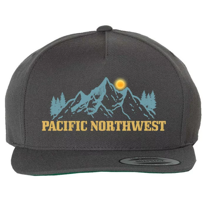 Vintage Oregon Washington With Pnw Pacific Northwest Wool Snapback Cap