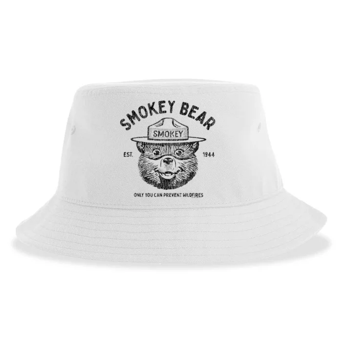 Vintage Only You Can Prevent Wildfires Sustainable Bucket Hat