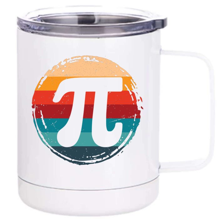 Vintage Pi 3 14 Pi Number Symbol Math Science Gift Front & Back 12oz Stainless Steel Tumbler Cup