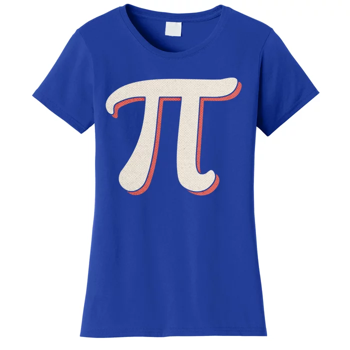 Vintage Pi 3 14 Pi Number Symbol Retro Art Math Scince Cute Cute Gift Women's T-Shirt