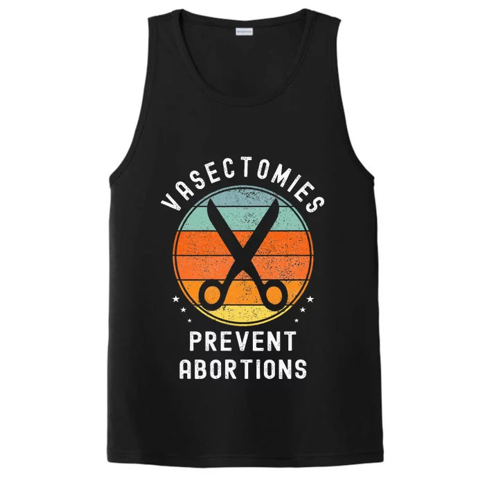 Vasectomies Prevent Abortions Retro Funny Novelty Performance Tank