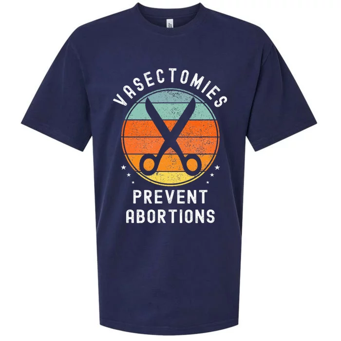 Vasectomies Prevent Abortions Retro Funny Novelty Sueded Cloud Jersey T-Shirt