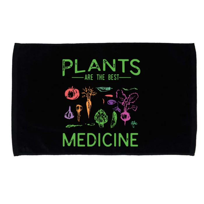 Vegan Plants Are The Best Medicine WFPBD Plant Based Microfiber Hand Towel