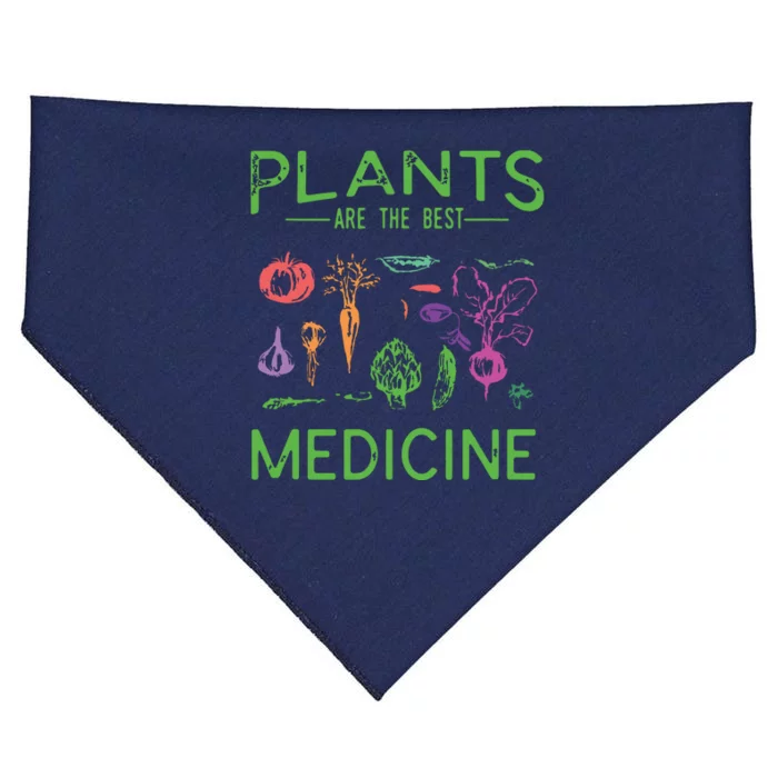 Vegan Plants Are The Best Medicine WFPBD Plant Based USA-Made Doggie Bandana