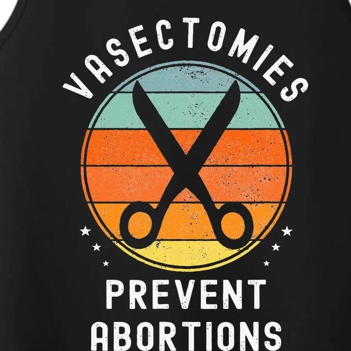 Vasectomies Prevent Abortions Retro Pro Choice Funny Novelty Performance Tank