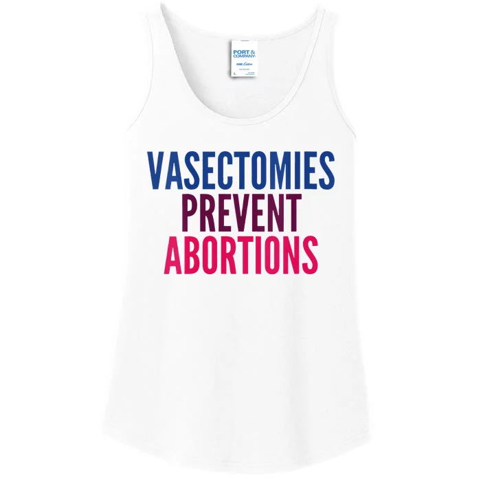 Vasectomies Prevent Abortions Protest Ladies Essential Tank