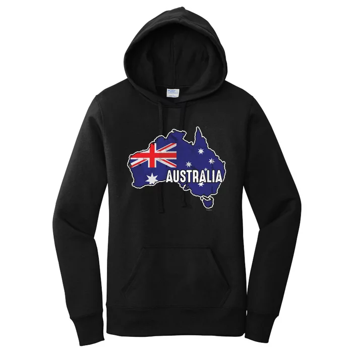 Vintage Patriotic Australian Pride Australia Flag Women's Pullover Hoodie