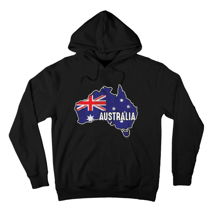 Vintage Patriotic Australian Pride Australia Flag Tall Hoodie