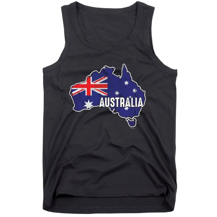 Vintage Patriotic Australian Pride Australia Flag Tank Top