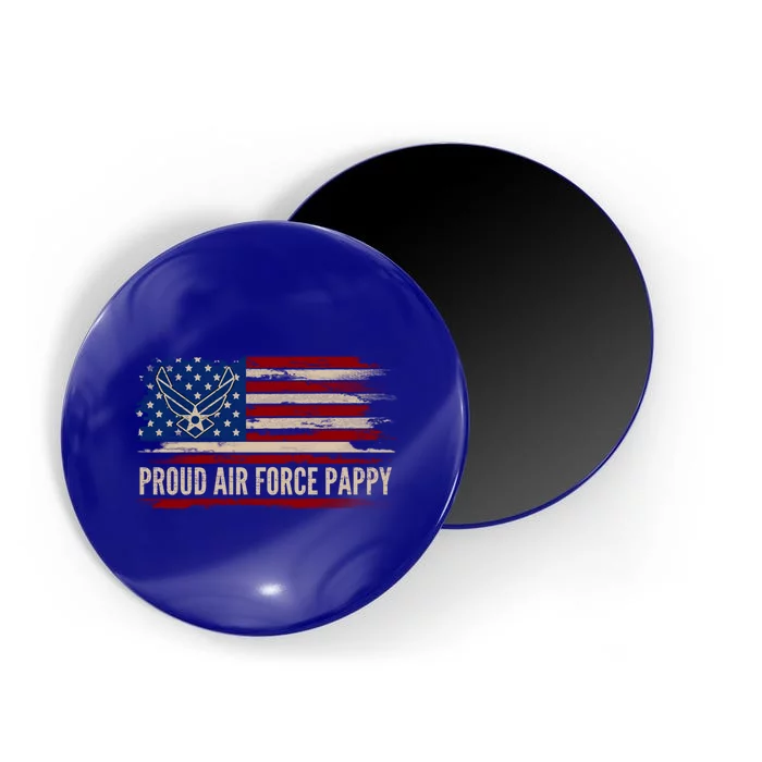 Vintage Proud Air Force Pappy American Flag Veteran Gift Funny Gift Magnet