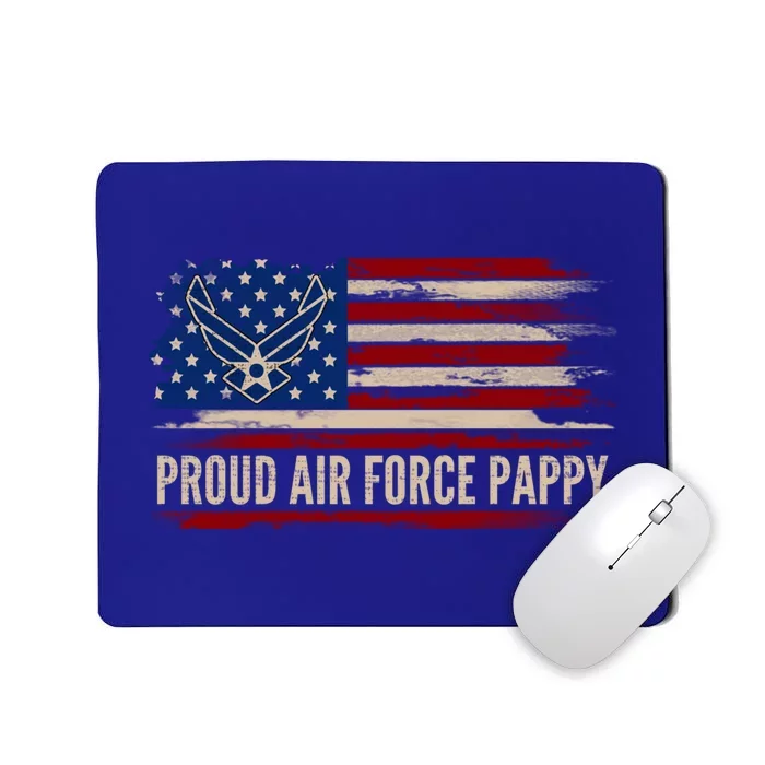 Vintage Proud Air Force Pappy American Flag Veteran Gift Funny Gift Mousepad