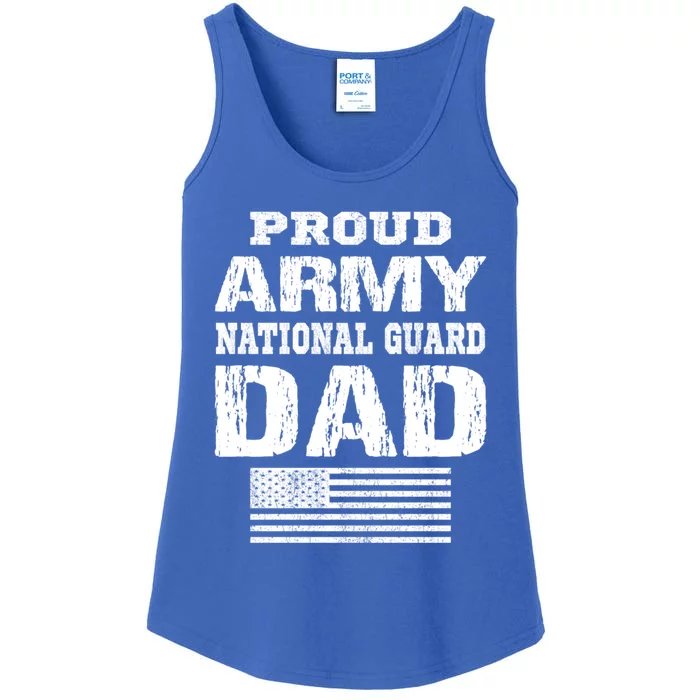 Vintage Proud Army National Guard Dad U S Military Gift Ladies Essential Tank