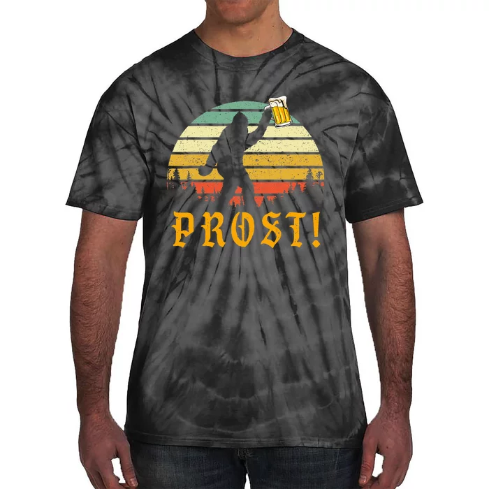 Vintage PROST Bigfoot Drinking Beer German Oktoberfest Tie-Dye T-Shirt