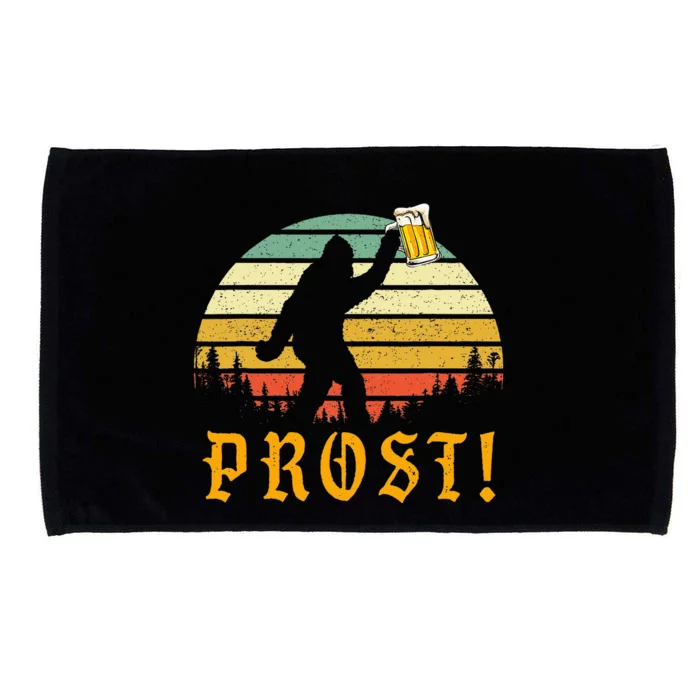 Vintage PROST Bigfoot Drinking Beer German Oktoberfest Microfiber Hand Towel