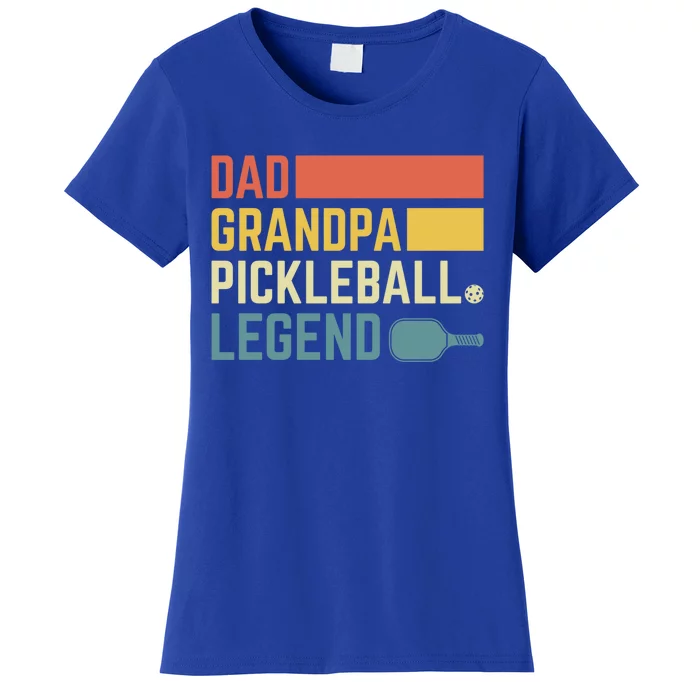 Vintage Pickle Ball Daddy Grandpa Pickleball Legend Dad Gift Women's T-Shirt