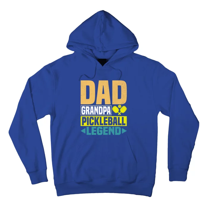 Vintage Pickle Ball Daddy Grandpa Pickleball Legend Dad Gift Hoodie