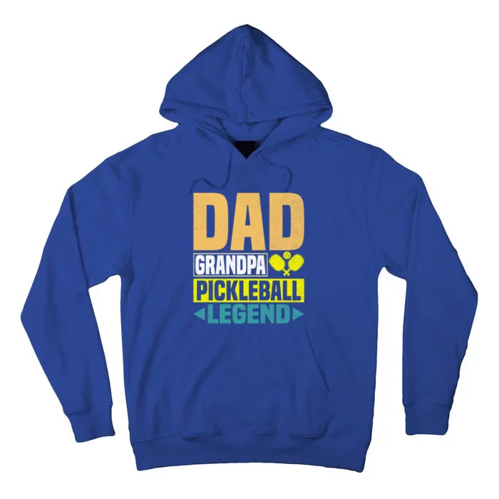 Vintage Pickle Ball Daddy Grandpa Pickleball Legend Dad Gift Tall Hoodie