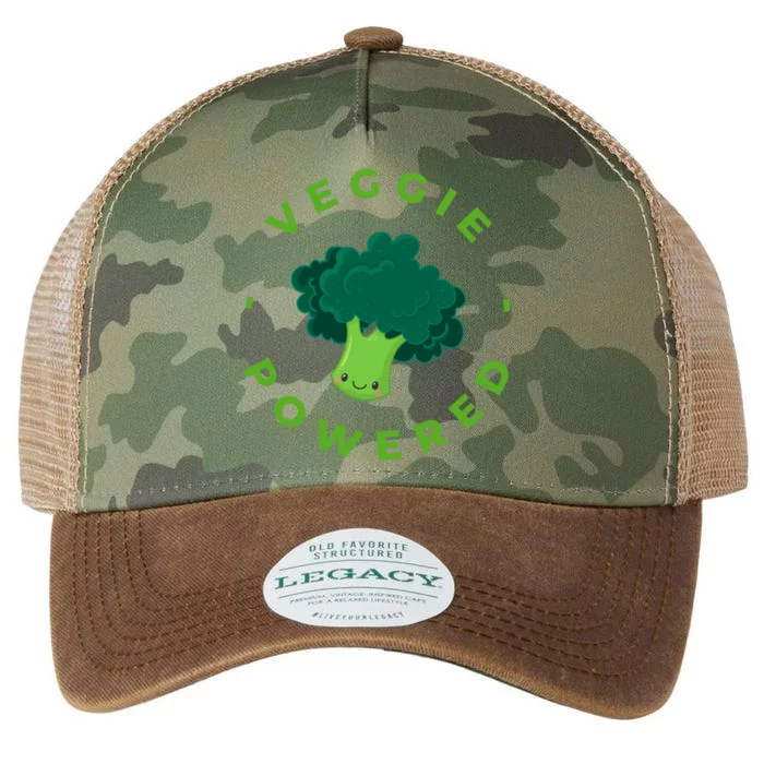 Veggie Powered Broccoli Vegan Gift Legacy Tie Dye Trucker Hat