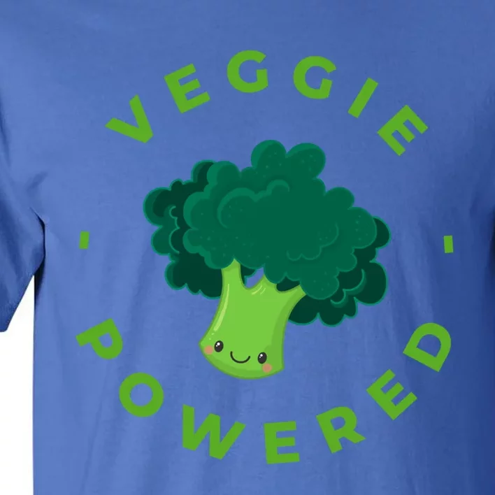 Veggie Powered Broccoli Vegan Gift Tall T-Shirt