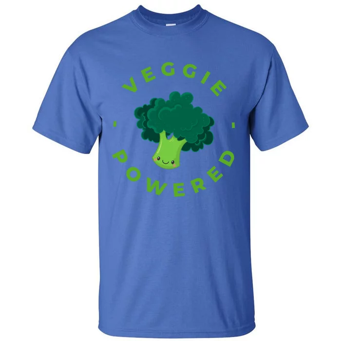 Veggie Powered Broccoli Vegan Gift Tall T-Shirt