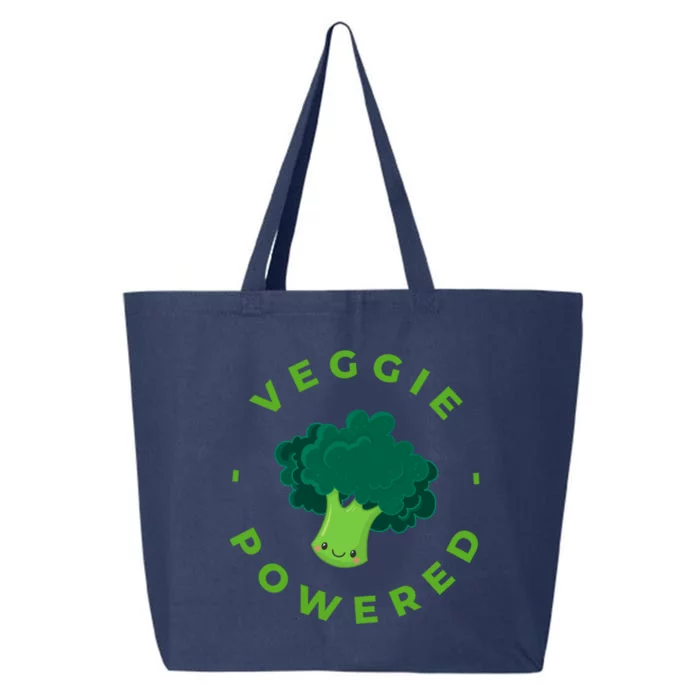 Veggie Powered Broccoli Vegan Gift 25L Jumbo Tote