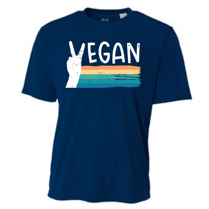 Vegan Plant Based Diet Vegetarian Cooling Performance Crew T-Shirt