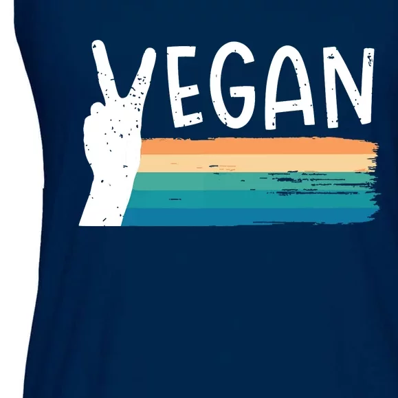 Vegan Plant Based Diet Vegetarian Ladies Essential Flowy Tank