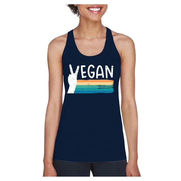 Vegan Plant Based Diet Vegetarian Women's Racerback Tank