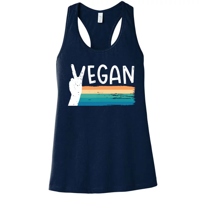 Vegan Plant Based Diet Vegetarian Women's Racerback Tank