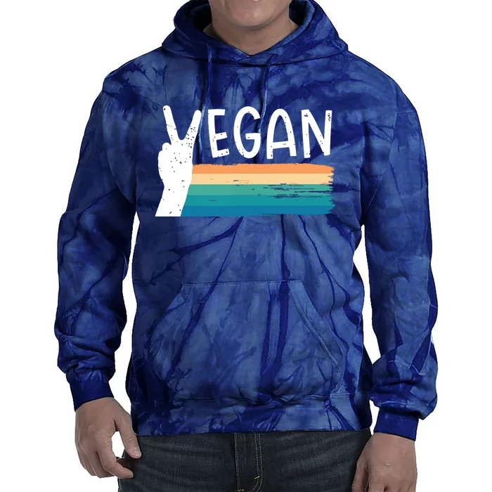 Vegan Plant Based Diet Vegetarian Tie Dye Hoodie