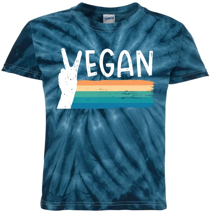 Vegan Plant Based Diet Vegetarian Kids Tie-Dye T-Shirt