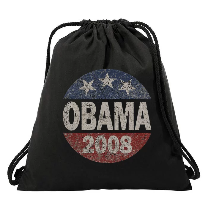 Vintage President Barack Obama 2008 Campaign Drawstring Bag