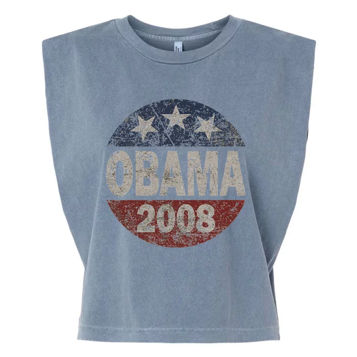 Vintage President Barack Obama 2008 Campaign Garment-Dyed Women's Muscle Tee