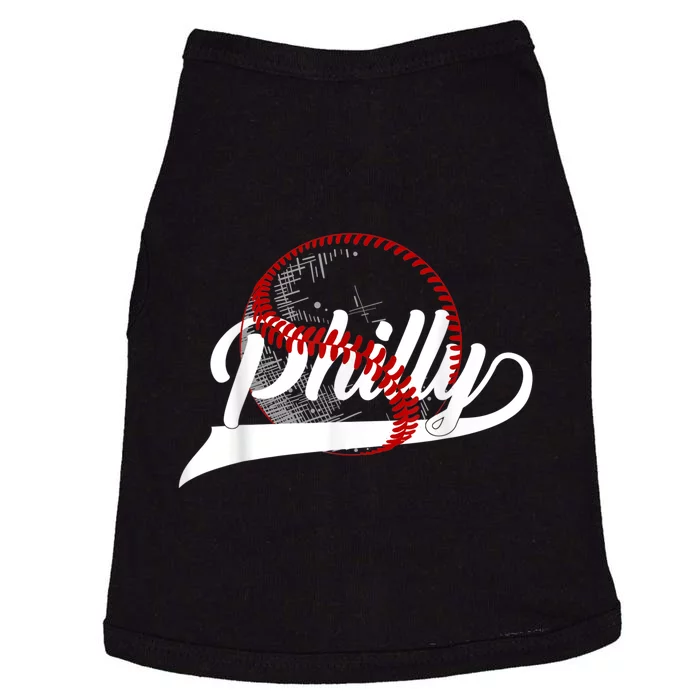 Vintage Philly Baseball Lovers Baseball Fans Doggie Tank