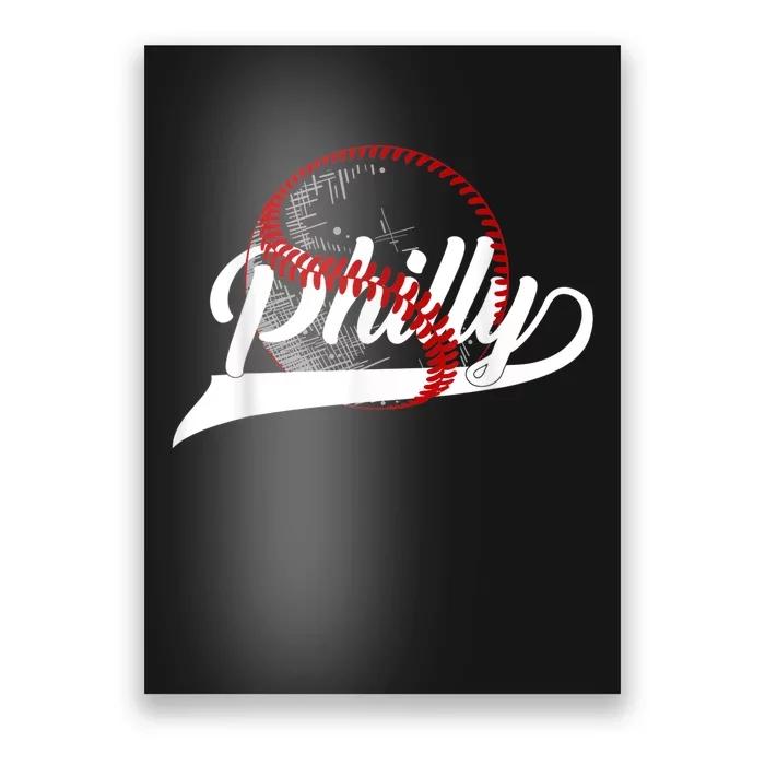 Vintage Philly Baseball Lovers Baseball Fans Poster