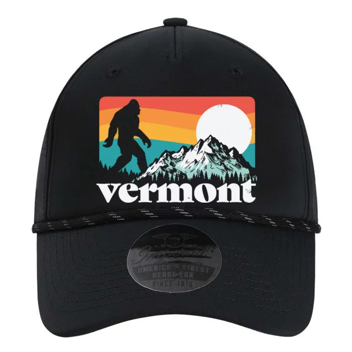 Vermont Pride Bigfoot Mountains Retro Nature Graphic Performance The Dyno Cap