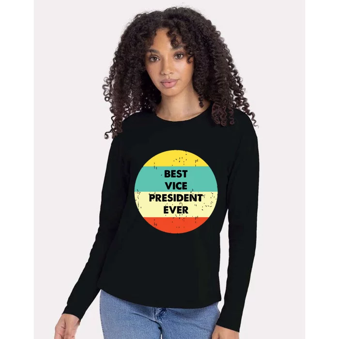 Vice President Best Vice President Ever Womens Cotton Relaxed Long Sleeve T-Shirt