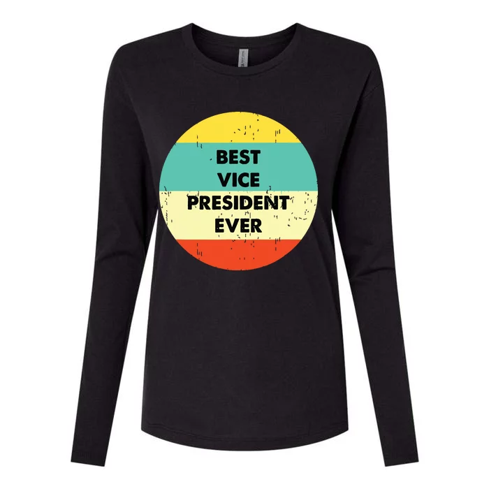 Vice President Best Vice President Ever Womens Cotton Relaxed Long Sleeve T-Shirt