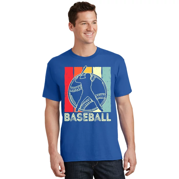 Vintage Pitcher Baseball Dad Son Papa Grandpa Fathers Day Funny Gift T-Shirt